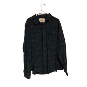 Urban Pipeline Size XXL (2XL) Navy and Cream Long Sleeve Button Down